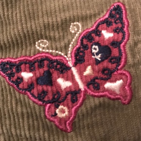 Gap Kids 5-Pocket Tan Butterfly Jeans 100% Cotton - Picture 2 of 3